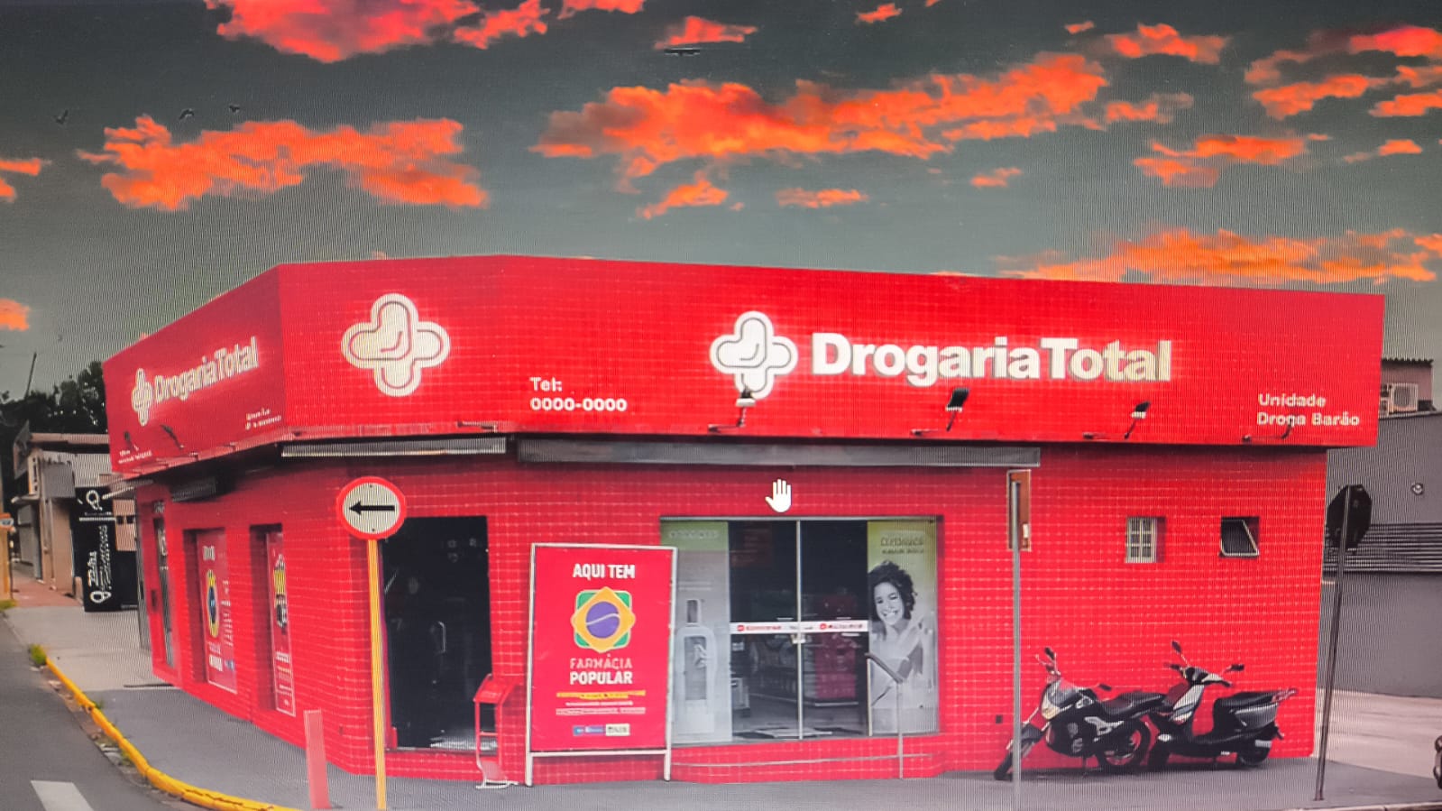 Fachada da Drogaria Droga Barão em Andradina